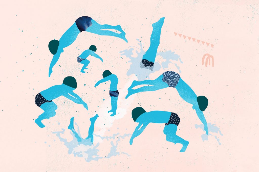 swimmers-practising-their-progressions